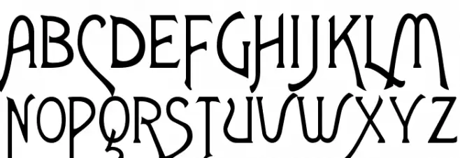 Agatha Font UPPERCASE