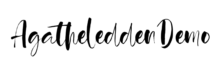 Agathe Ledden Demo  Descarca Fonturi Gratis