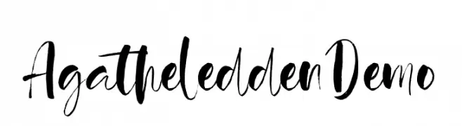Agathe Ledden Demo  Frei Schriftart Herunterladen
