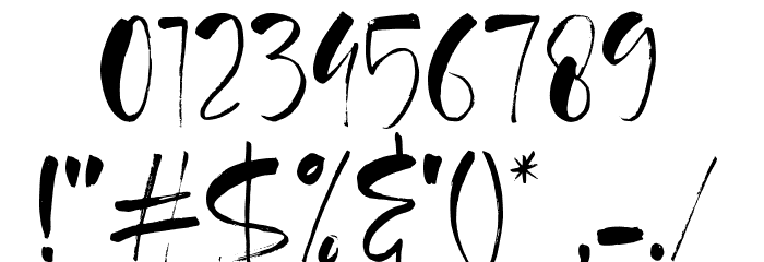 Agathe Ledden Demo Font OTHER CHARS
