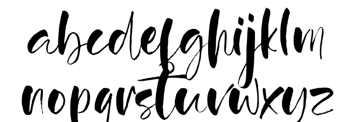 Agathe Ledden Demo Font LOWERCASE