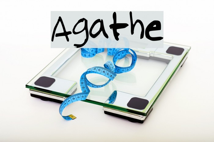 Agathe Шрифта examples