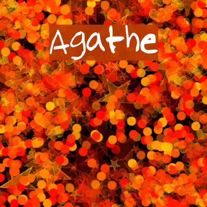 Agathe Шрифта examples