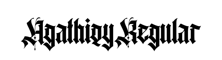 Agathiqy Regular  font caratteri gratis