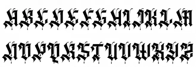 Agathiqy Regular Шрифта ВЕРХНИЙ