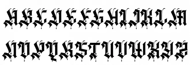 Agathiqy Regular Font Litere mari