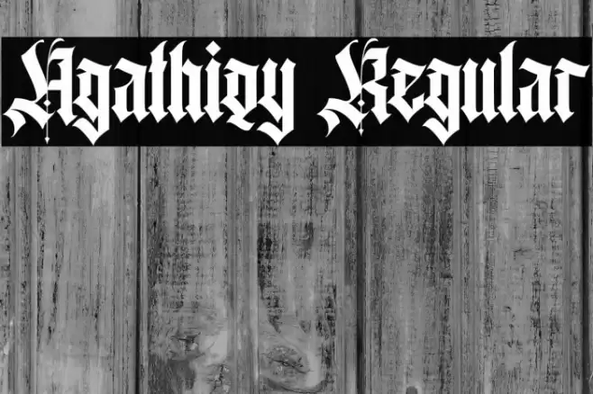 Agathiqy Regular Font examples