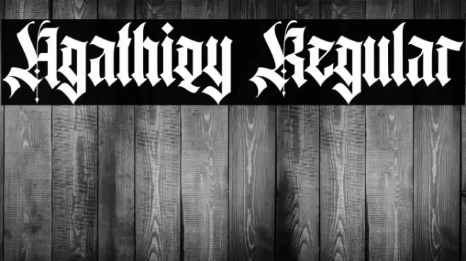 Agathiqy Regular Font examples