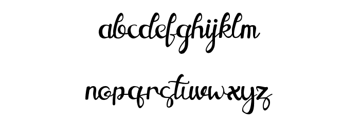 Agathis Font LOWERCASE
