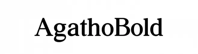 Agatho Bold  Fuentes Gratis Descargar
