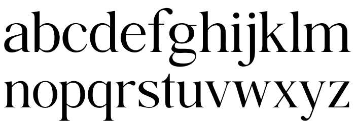 Agatho Light Font LOWERCASE