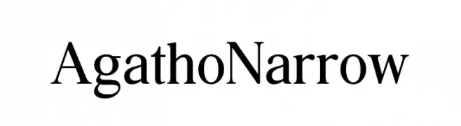 Agatho Narrow  Fuentes Gratis Descargar