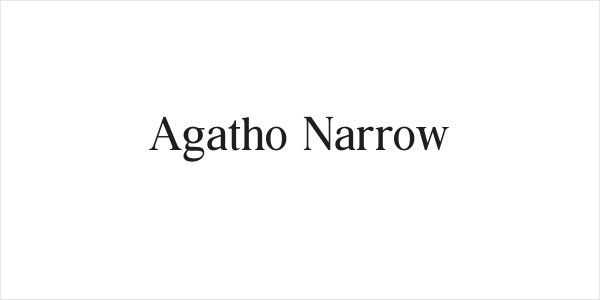 Agatho Narrow Logo