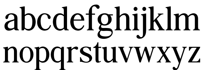 Agatho Narrow Font LOWERCASE