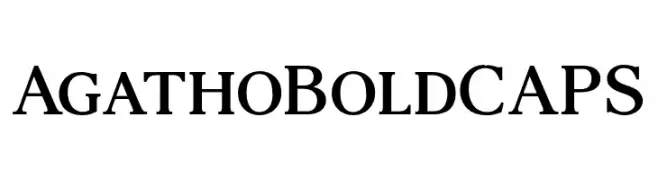 AgathoBoldCAPS  Fuentes Gratis Descargar