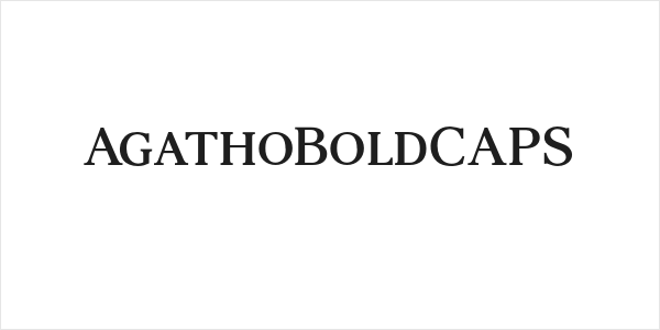 AgathoBoldCAPS Logo