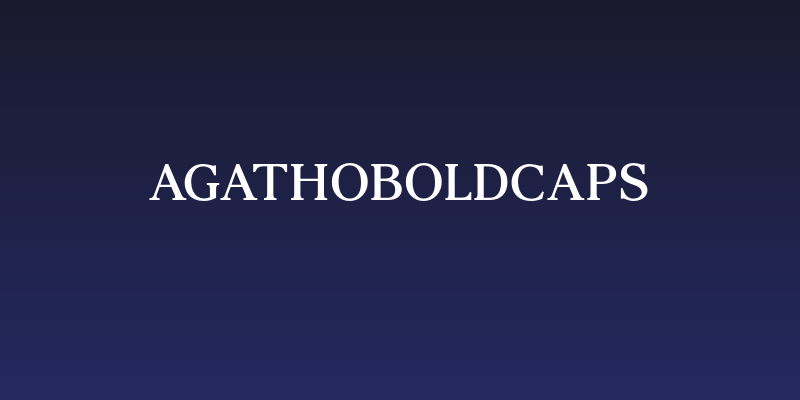 AgathoBoldCAPS Social Header