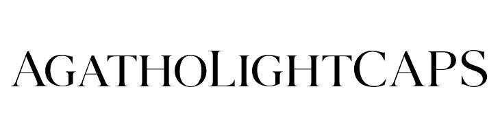 AgathoLightCAPS  font caratteri gratis