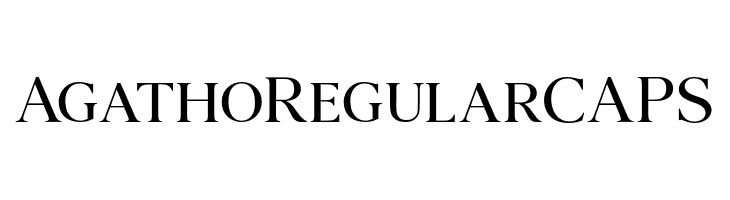 AgathoRegularCAPS  Frei Schriftart Herunterladen