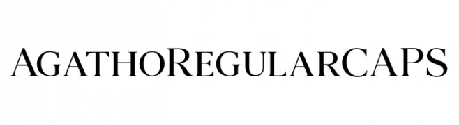 AgathoRegularCAPS  Fuentes Gratis Descargar