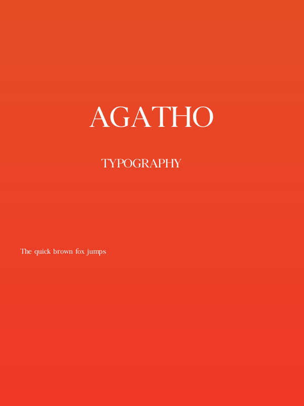 Agatho Poster