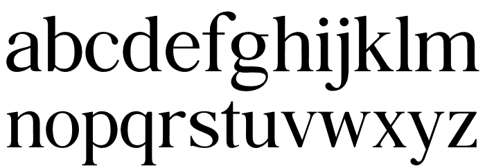 Agatho Font LOWERCASE