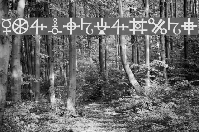 Agathodaimon Font examples