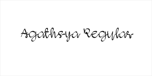 Agathsya Regular Logo