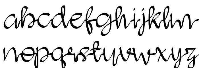 Agathsya Regular Font LOWERCASE