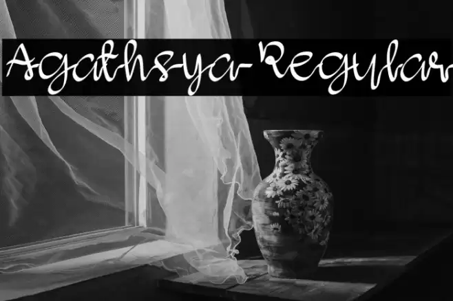 Agathsya-Regular Font examples