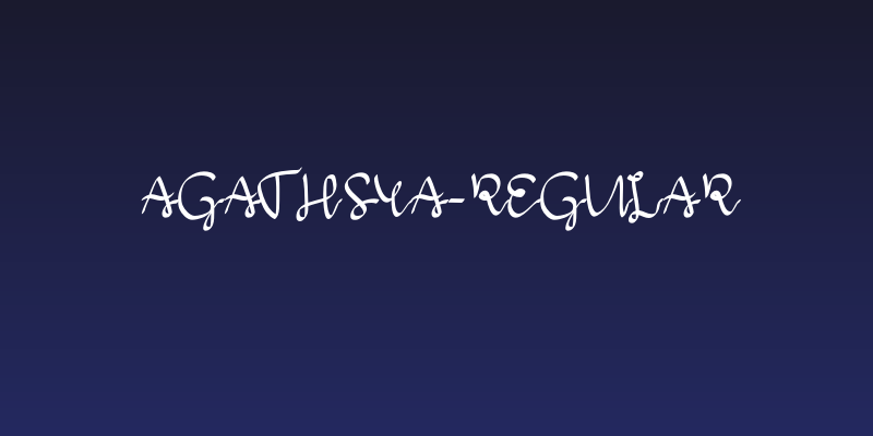 Agathsya-Regular Social Header
