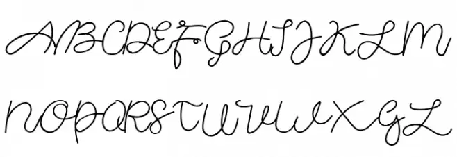 Agatta Script Regular Font Litere mari