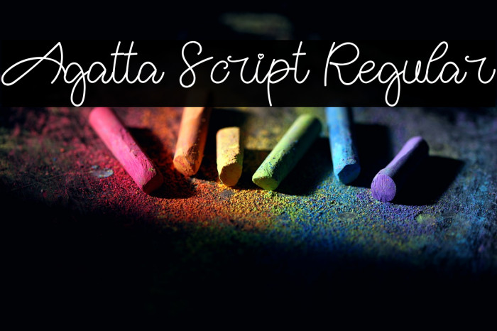 Agatta Script Regular Example 2