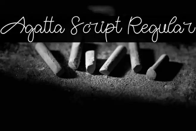 Agatta Script Regular Font examples