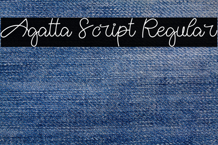 Agatta Script Regular Example 3