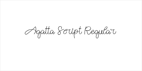 Agatta Script Regular Logo