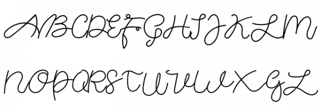 AgattaScript-Regular フォント 大文字