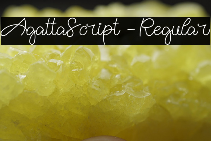 AgattaScript-Regular Example 2