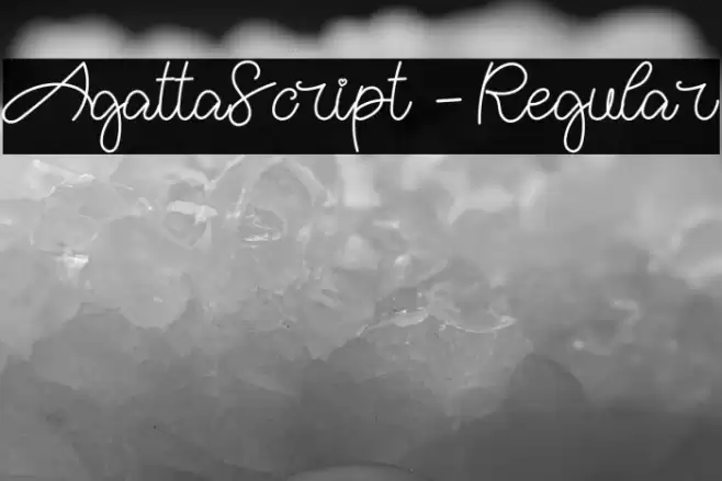 AgattaScript-Regular Font examples