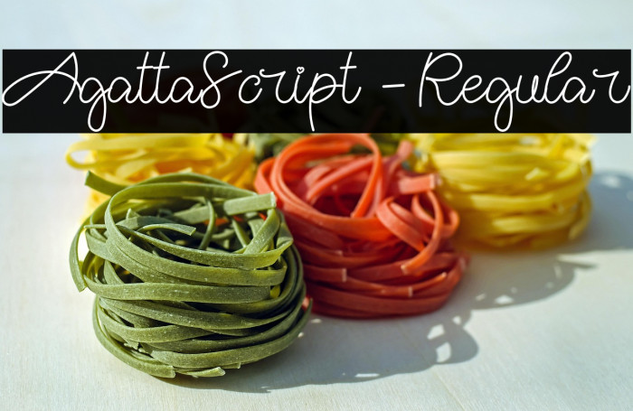 AgattaScript-Regular Example 3