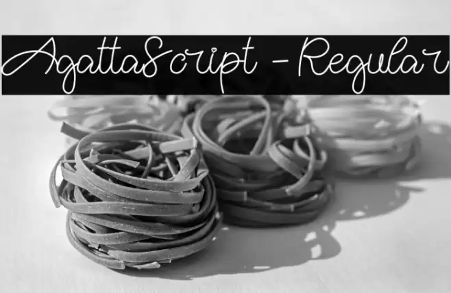 AgattaScript-Regular Font examples