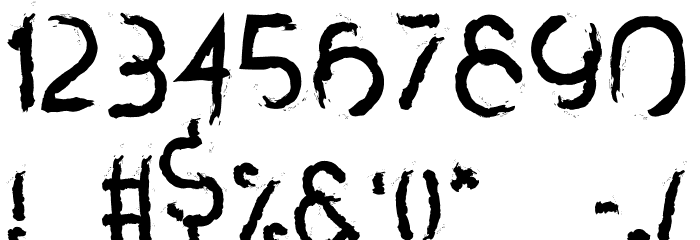 Agave-Brush Brush Font OTHER CHARS