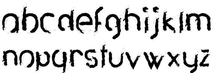 Agave-Brush Brush Font LOWERCASE