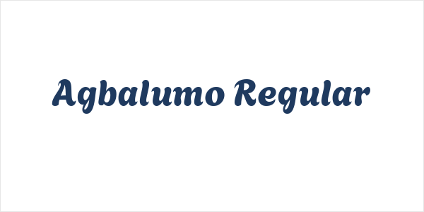 Agbalumo Regular Logo