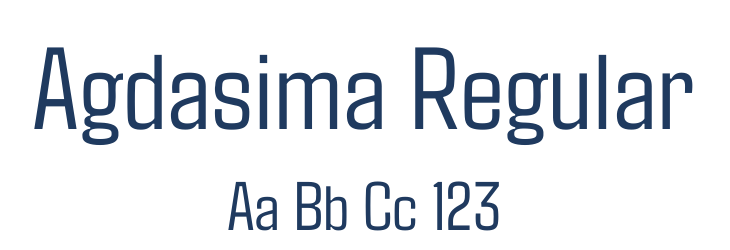 Agdasima Regular Font Preview