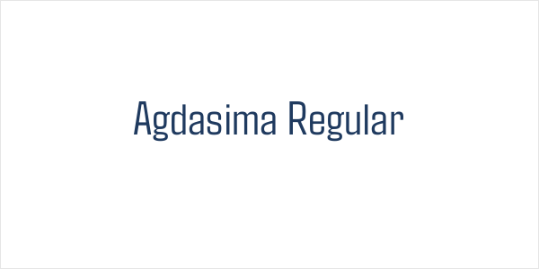 Agdasima Regular Logo