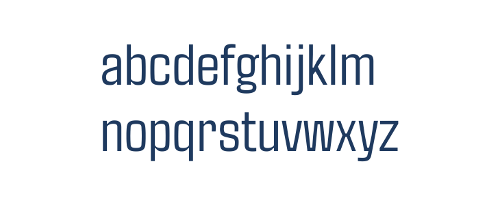 Agdasima Regular Lowercase
