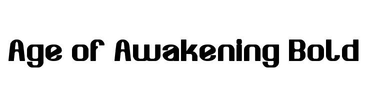 Age of Awakening Bold Font