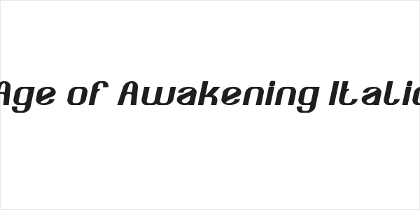 Age of Awakening Italic Logo