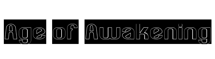 Age of Awakening Font